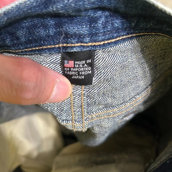 J. Crew Wallace & Barnes Distressed Indigo Dyed Selvedge Jeans 32W 32L - MINT! - Picture 5 of 7